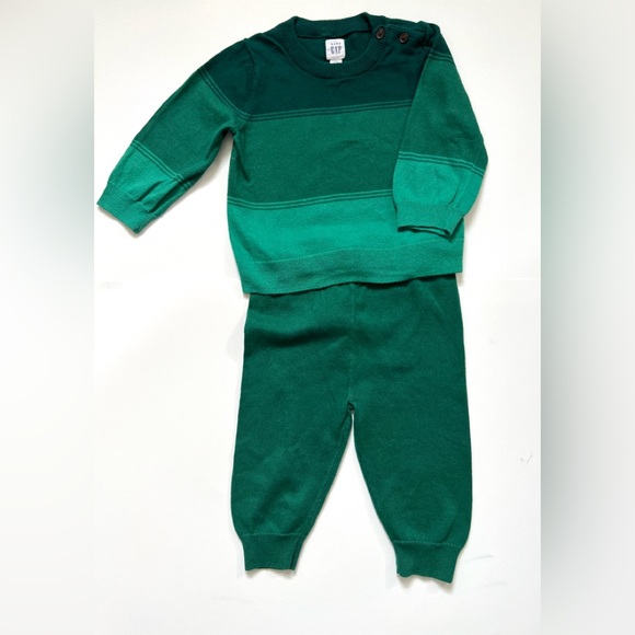 Gap Baby Green Sweater Set - Picture 1 of 4